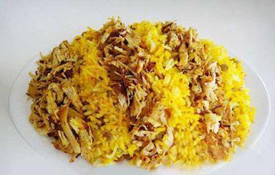 طرز تهیه عدس پلوی عربی با مرغ