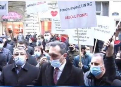 خبرنگاران اعتراض باکو به قطعنامه سنای فرانسه درباره قره باغ
