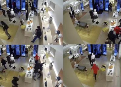 حمله وحشتناک 14 دزد به فروشگاه برند معروف